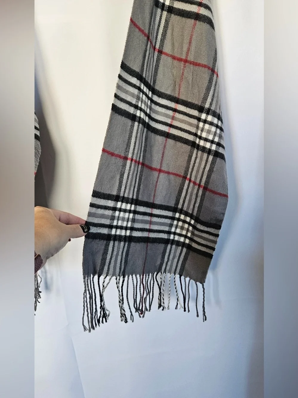 Italy Designs plaid‎ cashmere scarf wrap